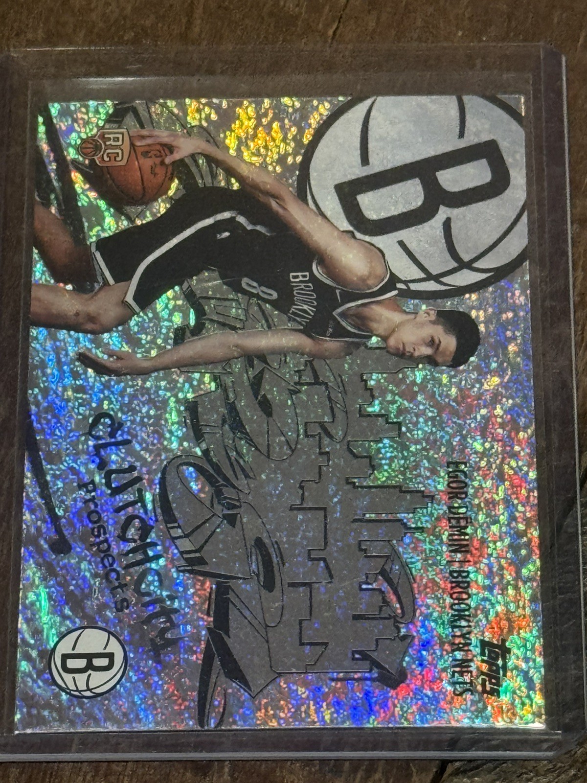 2025-26 Topps Egor Demin RC Clutch City Silver Sand Glitter Foil - Nets #CC-8