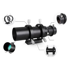 50mm Fully Metal Guide Scope 183mm Focal Length for Astronomical Telescope US