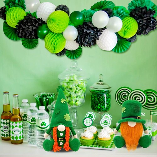 St Patricks Day Decorations Gnome Plush Home Table Gnomes-6 - Picture 7 of 7