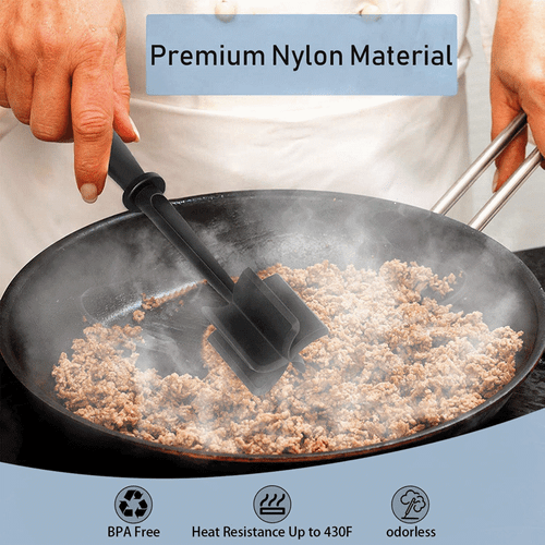 Meat Chopper Ground Beef Masher Heat Resistant Meat Masher Hamburger Chopper d - Picture 3 of 8