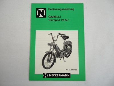 Original Neckermann Garelli Europed 25SL Manual 1973