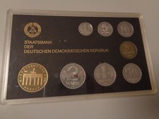 DDR 1989 - KMS Kursm&uuml;nzensatz ab 1 Pfennig - 5 Mark Brandenburger Tor, PP proof