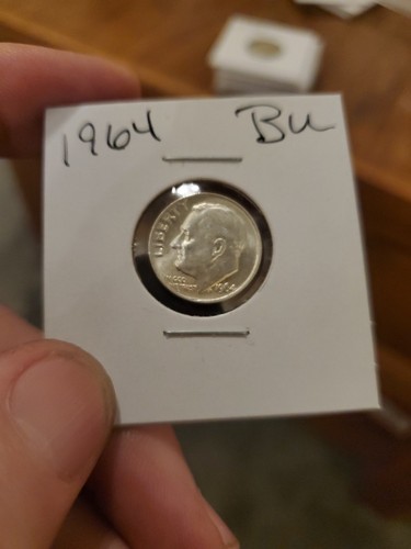 1964 D Roosevelt Dime 90% Silver Uncirculated US Mint