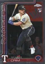 2025 Topps Chrome Update Blaine Crim #USC83 RC Rangers