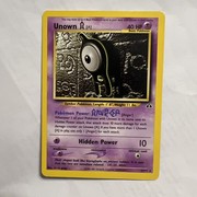 Pocket Scout - Unown A 33/75 Neo Discovery Rare Pokemon Card TCG WOTC Non Holo Vintage 2001 MP