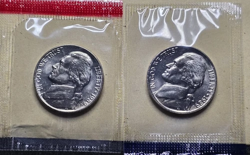 1989-P Jefferson Nickel — photo from the most recent tracked eBay sale