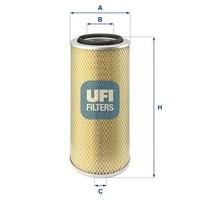 UFI Luftfilter 27.804.00 Filtereinsatz FüR 35 28 LT VW 281 Renault 363 MK Iveco