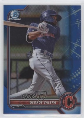 2022 Bowman Chrome Prospects Blue Refractor 116/150 George Valera #BCP-233 2l4