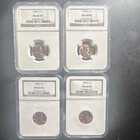 4X 1958 D Lincoln Wheat Small Cent MS66 RD NGC Certified Lot of 4
