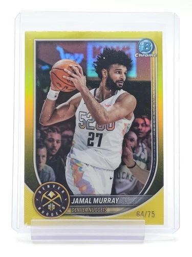 JAMAL MURRAY 2025-26 BOWMAN CHROME YELLOW REFRACTOR /75 #BCV-101 Q5786