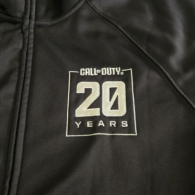 ジャケット・アウター OPEN COLLAR JACKET WITH BADGES 44 1B Call of Duty 20 Years Anniversary Jacket Black Full Zip Sweater