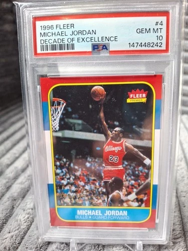 Michael Jordan 1996 Fleer Decade of Excellence PSA 10 Gem Mint