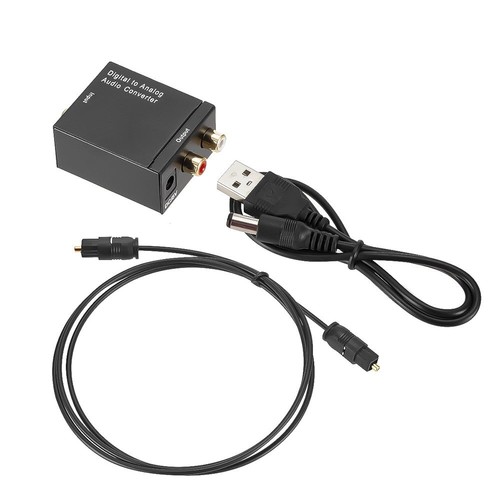 Koaxial Toslink Wandler Digital zu Analog RCA Audio Wandler DAC Adapter Kabel DE - Bild 4 von 11