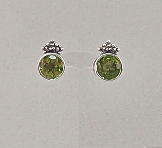 9923225 Peridot-Ohrstecker Marcasites D1cm 925er Silver 9923225 Peridot-Ohrstecker Marcasites D1cm 925er Silver