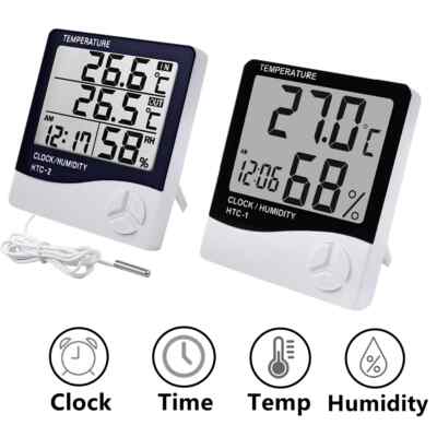 HTC-1 HTC-2 LCD Electronic Digital Temperature and Humidity Meter Hygrometer