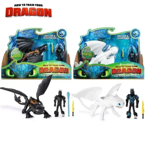 Figura de acción original Toothless Light Fury dibujos animados Cómo entrenar a tu dragón. - Imagen 3 de 26