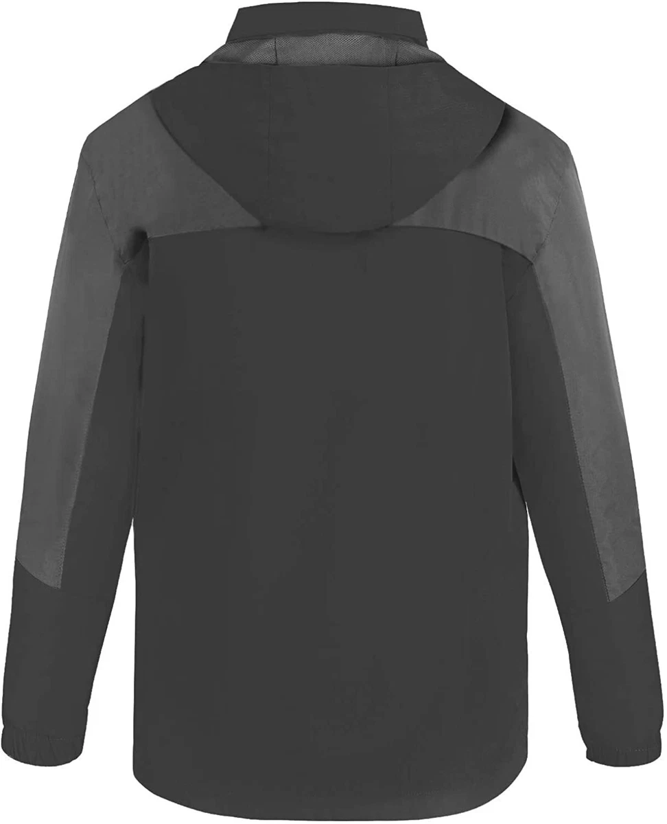 TEZO Mens Rain Jacket Waterproof with Hooded Hiking Coat Lightweight  Windbreaker | eBay