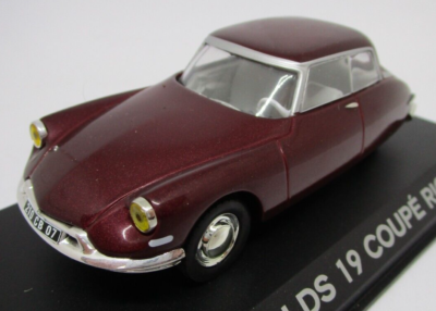 Citroen DS19 1959 Gris Rosé & Aubergine 1-12 Norev - Schuiten Autominiaturen