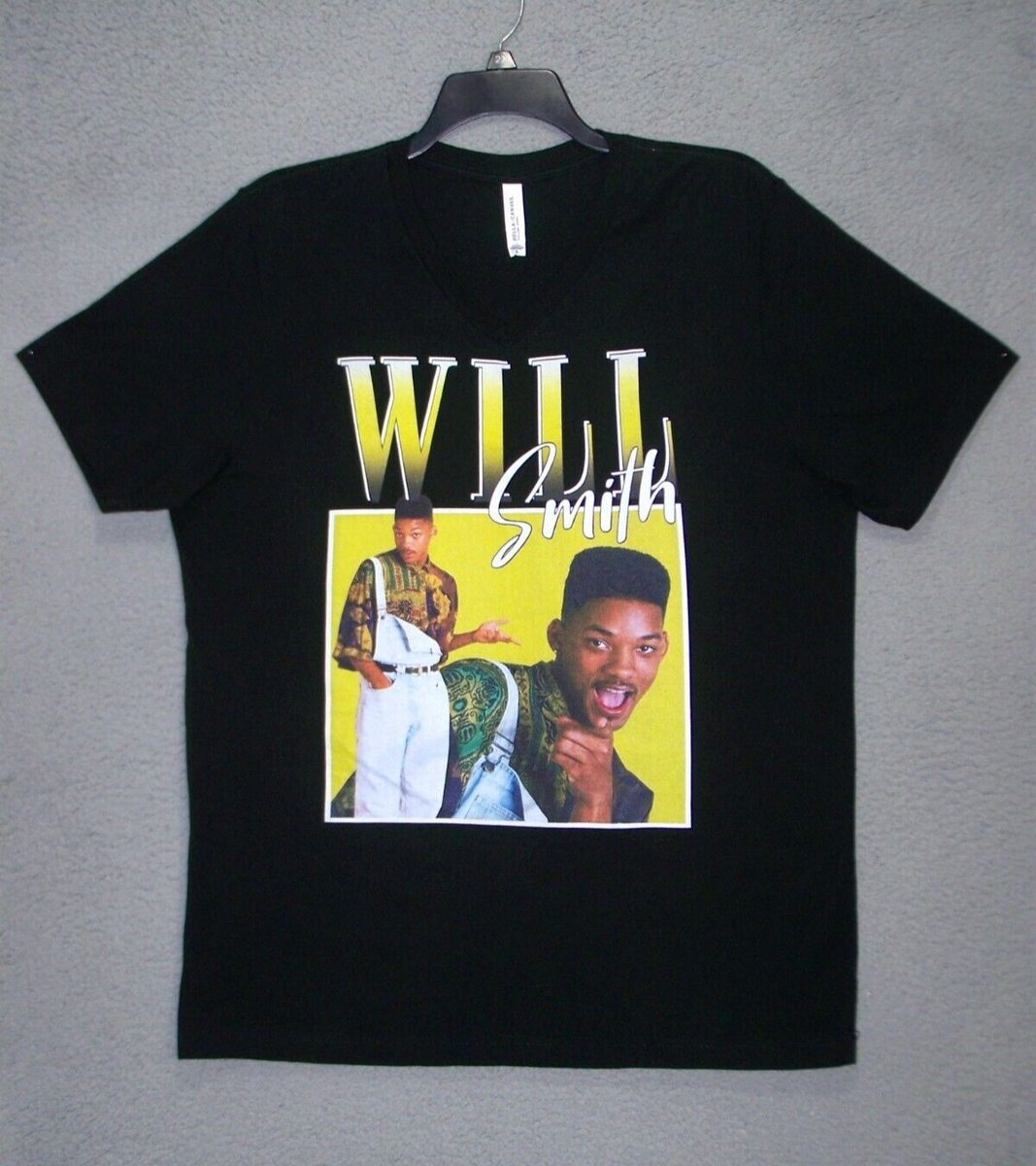 WILL SMITH Shirt Adult Extra Large Black Graphic Fresh Prince