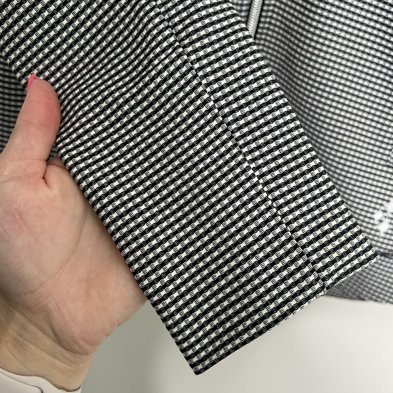 JoFit Gingham Full Zip Jacket Size Small - image 6