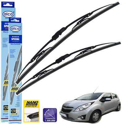 Fits Chevrolet Spark 2005-On Wiper Blades Alca Special AS22''14'' Front set of 2