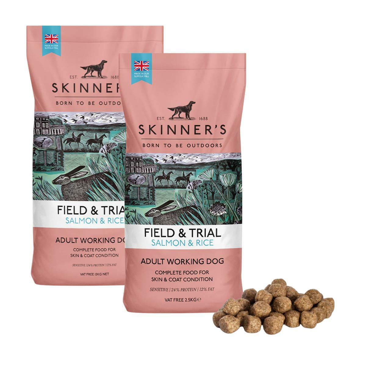 Skinners Field & Trial Salmon & Rice Adult Sensitive Working Dry Dog