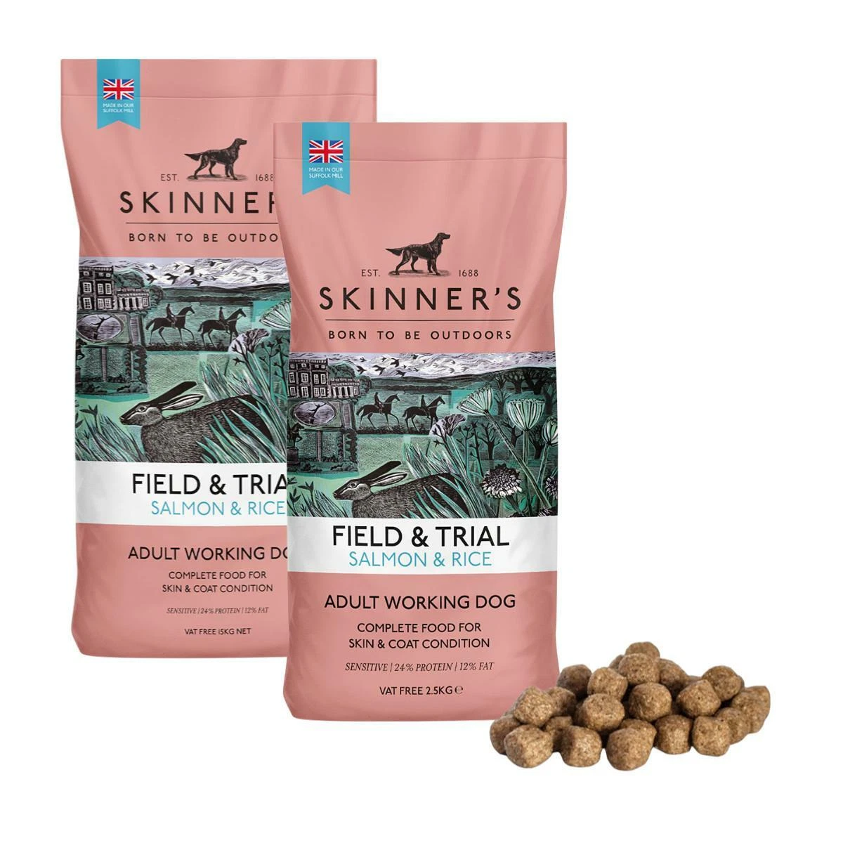 Skinners Field & Trial Salmon & Rice Adult Sensitive Working Dry Dog Food