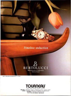 1994 BERTOLUCCI WATCH print ad    Vintage 1990s ADV-71