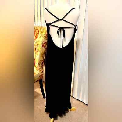 Oasis Black Strappy Cocktail Dress, Sz 42 (US L) | eBay