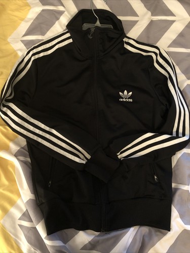 Adidas Black Track Kids Jacket With 