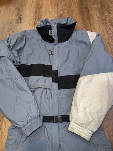 Vtg 1980s Ski Suit Mens One Piece Snowsuit Nils Jumpsuit Gore Tex Snow Bib Large - Picture 11 of 22
