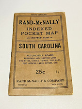 Rand-McNally Pocket Map South Carolina Automobile 1917  Booklet Only No Map 