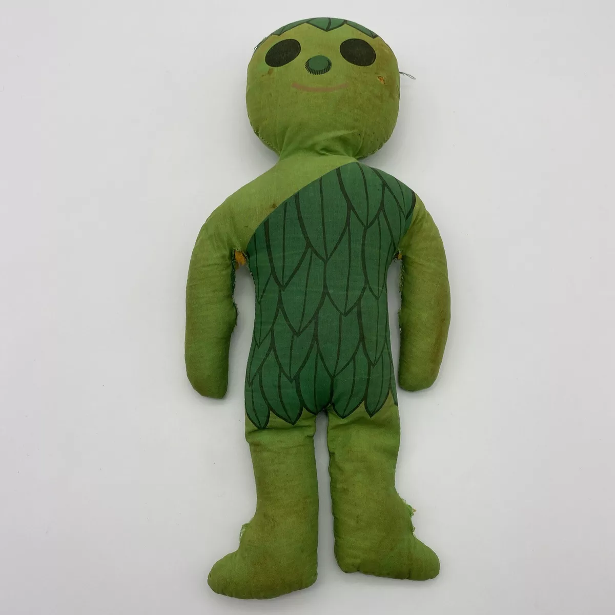 VINTAGE 1960s JOLLY GREEN GIANT STUFFED PLUSH DOLL TOY 15