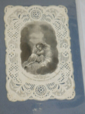 Image Pieuse Ancienne – Canivet Dentelle 'Tout Est Là' – Bonamy – Papier/Carton