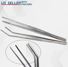 New 12" Inches EXTRA-LONG Tweezers Stainless Steel Handy (Choose one option)