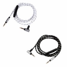 Nylon Audio Cable with Mic For Jabra Revo/Move Style Edition Wireless headphones