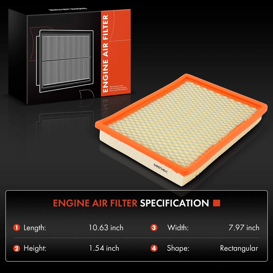 Воздушный фильтр двигателя для Chevrolet Impala Buick Lacrosse Century Regal Olds Pontiac - Изображение 2 из 4