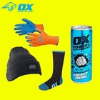 OX Winter Essentials Set with Beanie, Thermal Gloves, Socks & OX Energy Drink