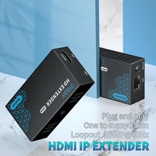 HDMI Extender 500Ft over Single Cat7/6/ One to Multiple Monitors by Gigabit Ethe