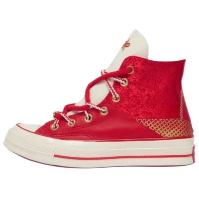 Converse Chuck 70 High Lunar New Year Enamel Red Snakeskin A13349C 
