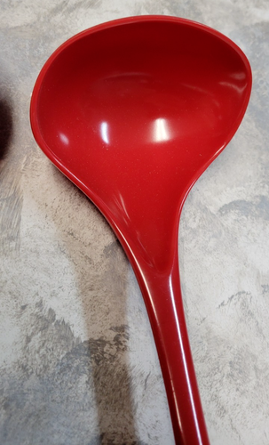 COPCO Servizio Cucchiaio e Mestolo Hutzler Rosso Plastica Melamina Lotto di 2 - Foto 6 di 13