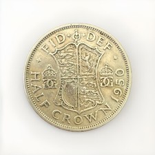Great Britain 1950 - &frac12; Crown / Half Crown - George VI 3rd Type; No 'IND:IMP'