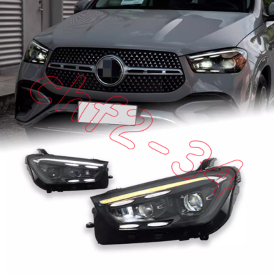 For Benz GLE Class W167 LED DRL Headlight Sequential Turn Signal