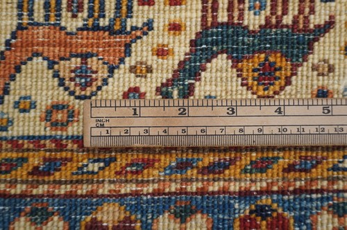 3x5 ft Red Animal Gabbeh Afghan Hand Knotted Wool Tribal Area Rug - Picture 15 of 15