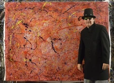 Jackson Pollock style￼ Profession￼al Painting 81” X 62”(6ft 9in)Abstract Modern