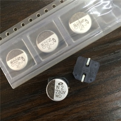 5pcs 220uF 35V Nichicon WD 10x10mm 35V220uF Low Impedance SMD Chip Capacitor