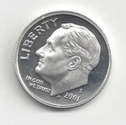 2001 S Silver Proof Roosevelt Dime - 90% Silver