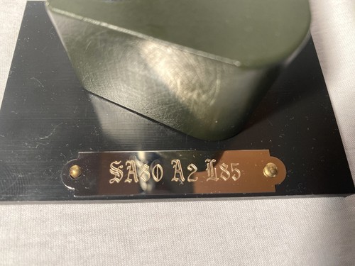 Soporte expositor para bayo Sa80 A2 L85. con placa metálica grabada - Imagen 2 de 6