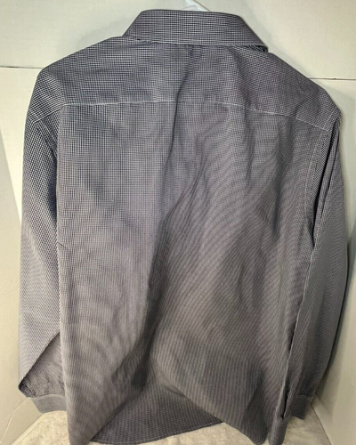 Tommy Hilfiger Mens Shirt XL (Slim) Blue & white Check Long Sleeve 17 32/33 - Picture 6 of 6
