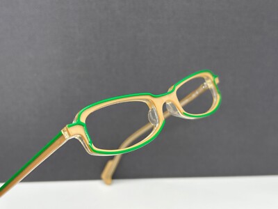 Anne Valentin Brille Damen grün beige eckig schmal Impression NP:399 